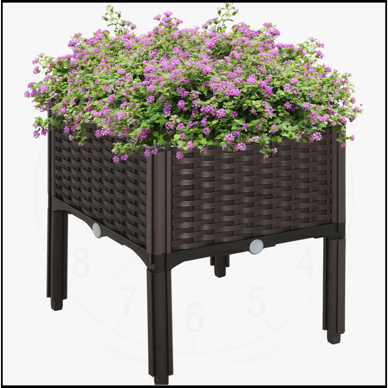 Lit de jardin surélevé avec pieds