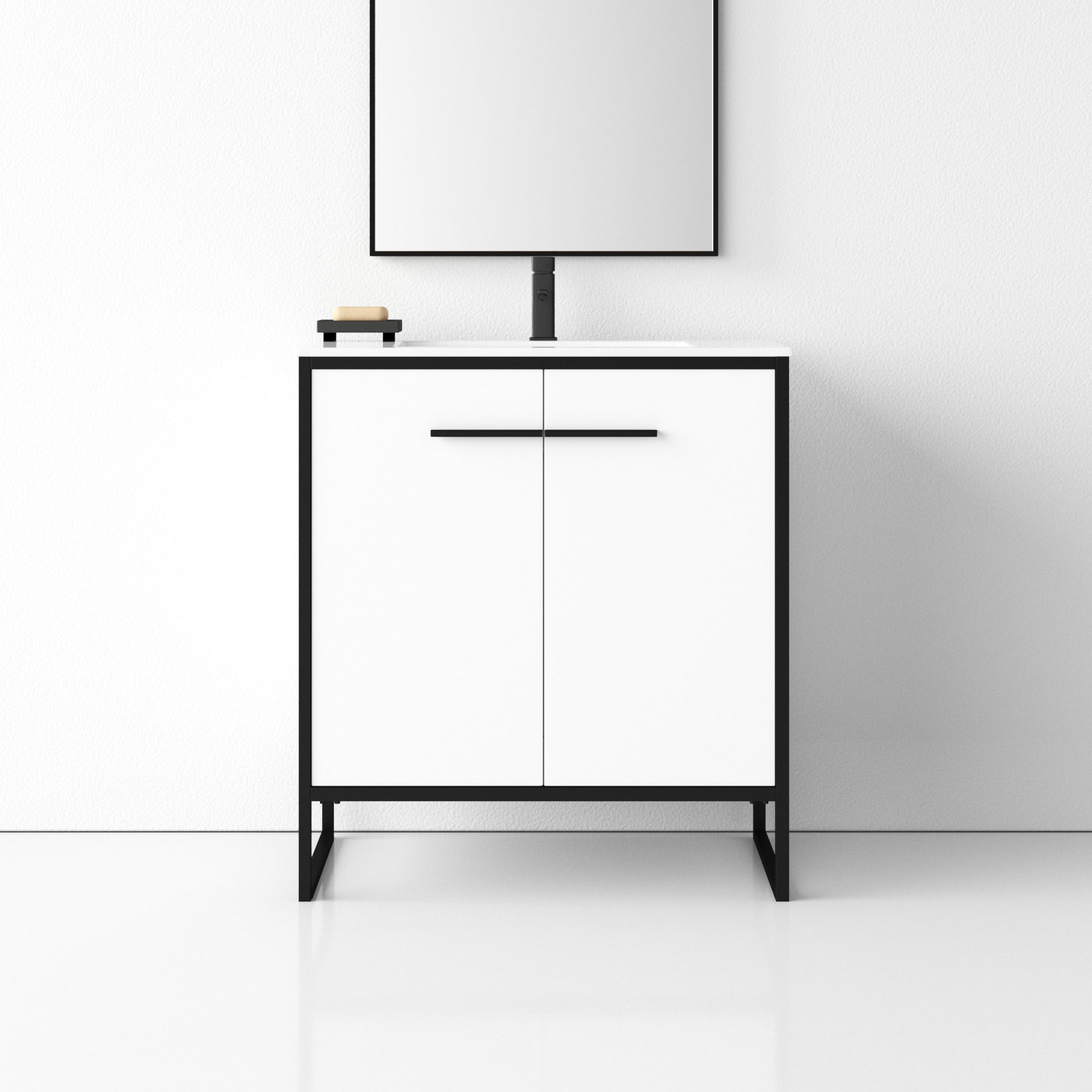 Saray 30'' Single Bathroom Vanity, White