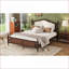 Structure de lit plateforme en pin massif grand format - aucun sommier requis, noyer pour la chambre principale-1766509264