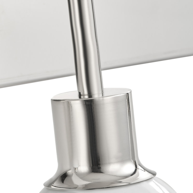 Claverack 3-Light Mental Shade E26 60W Dimmable Adjustable Farmhouse Vanity Light Fixture, Chrome