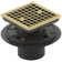 Clearflo Square Design Tile-In Shower Drain with Reversible Collar, 2" and 3" PVC Connection