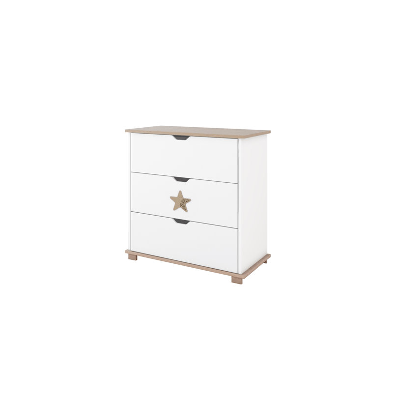 Epperson Kids 3 - Drawer Chest, White/Oak
