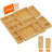 Drawer Organizers 10 Pack(22 Grid) With 12 Inserts, Adjustable Bamboo Wooden Drawer Dividers, Stackable Storage Box For Utensils, Silverware, Makeup, Junk In Kitchen/bathroom/office/vanity