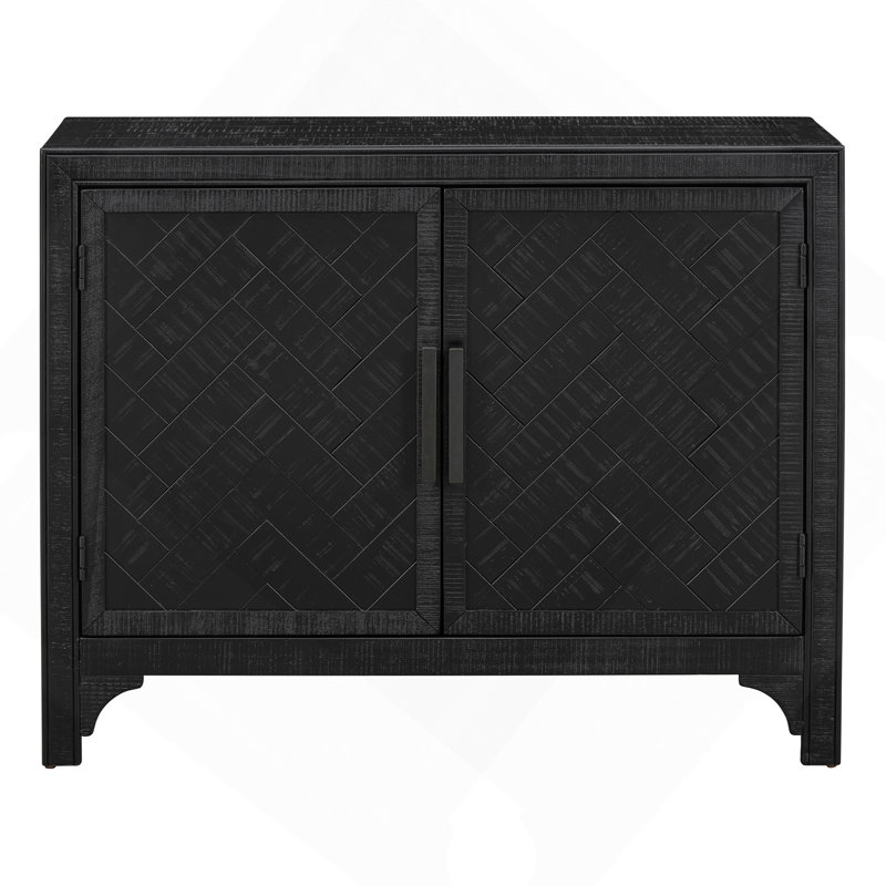 U_STYLE 40'' Modern Cabinets With Unique Design Doors With 1 Adjustable Shelves,Suitable For Multiple Rooms Such As Living Room And Study Room