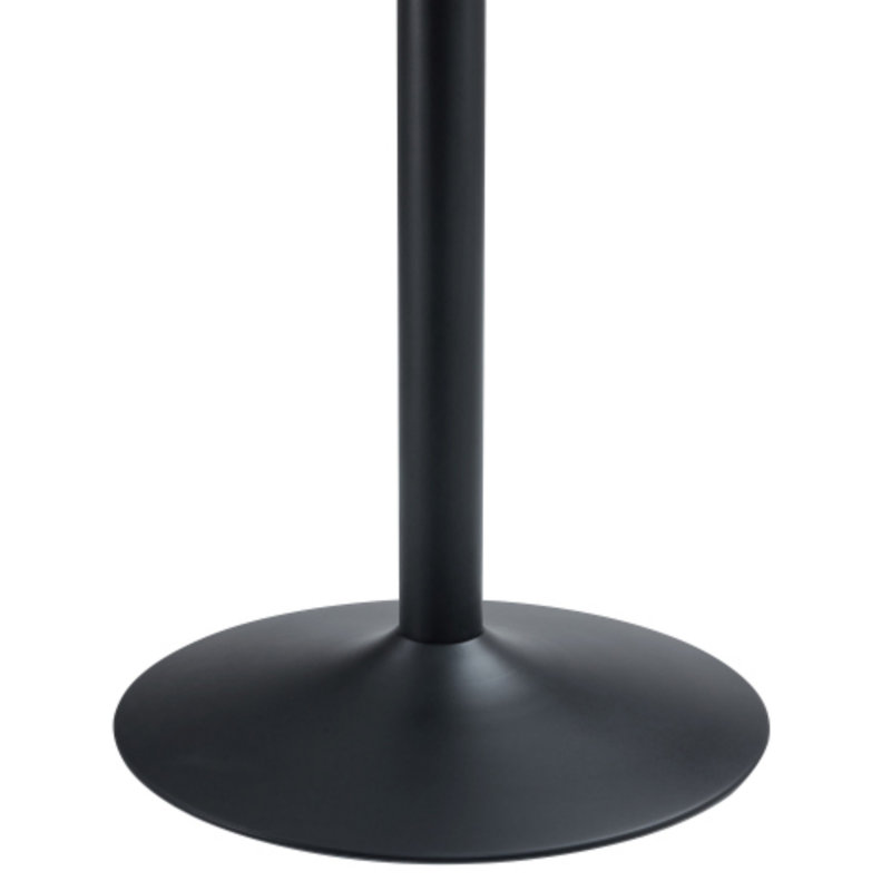 Table de salle à manger moderne en verre trempé à piédestal rond de 30 po de hauteur, 35" for table top