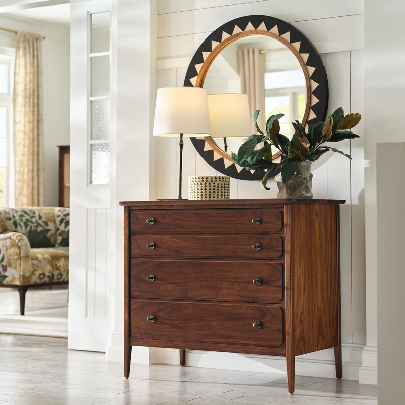 Hudson Valley Round Solid Wood Mirror