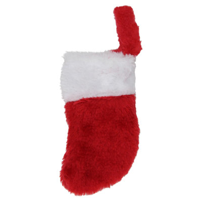 Mini chaussette de Noël 7 po rouge et blanche