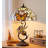 Antawan Stained Glass and Metal Butterfly Dual Lamp