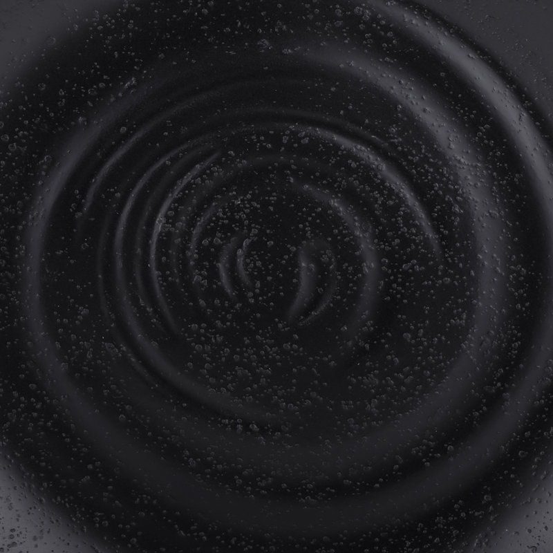 Plaque de hors-d’œuvres mélamine 8" zen, Noir