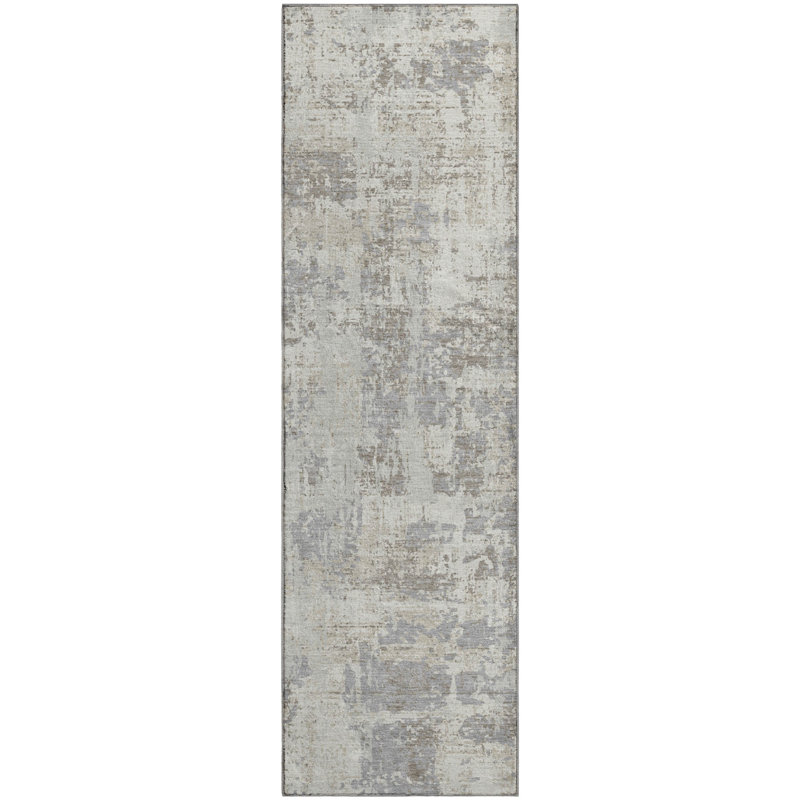 Premium Machine Washable Mayfield AMF1008 Abstract Rug, Runner 2'3" x 7'6"