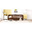 Lit de jour simple avec couchette et garde-corps, aspect noyer antique-250609808-250609809