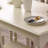 White Rectangular Solid Dining Table For Dining Room/Kitchen