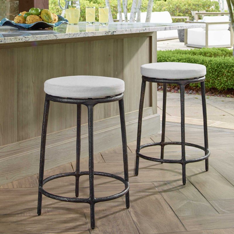 Uttermost Thayer Outdoor Counter Stool, 26"