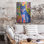 «The Blue Wolf» par Andreas Magnusson, art mural en métal