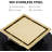Square Shower Drain With Flange, Brushed Gold