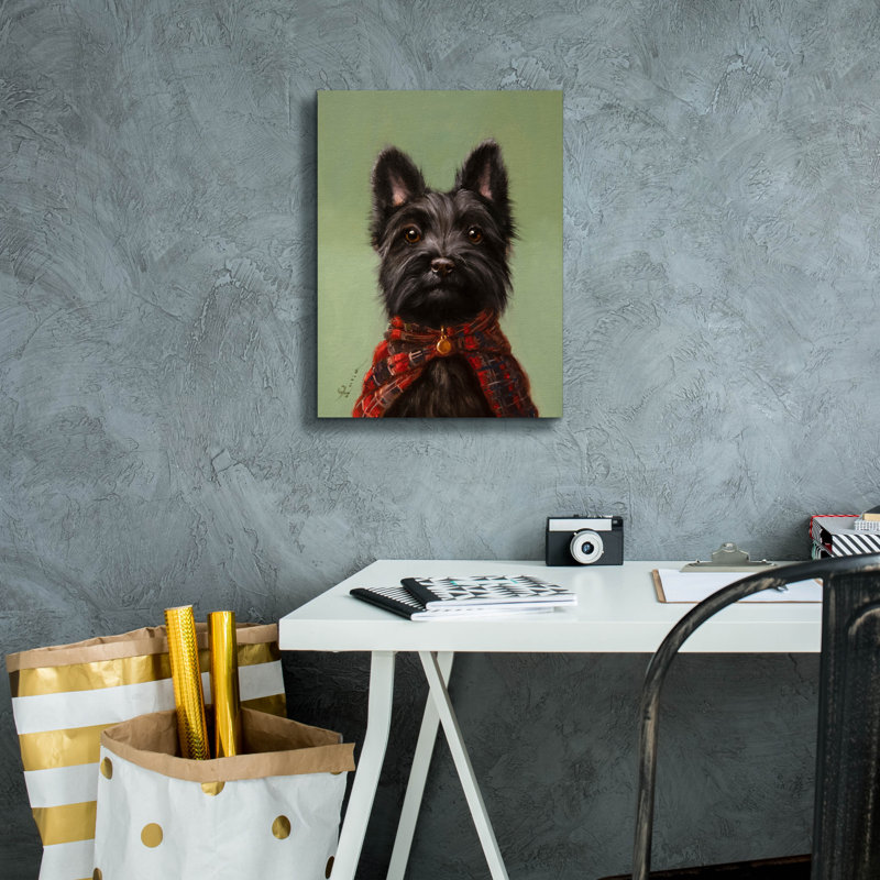  «The Scot» par Lucia Heffernan, art mural sur toile, 12 po x 16 po, H 16 po x l 12 po