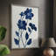 Indigo Bloom II, reproduction encadrée - bois massif-1950500162