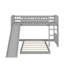 Lit mezzanine simple avec glissoire et échelle-1841651219