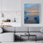 Calm Dock - Toile blanche pour décoration intérieure élégante | Œuvre d'art