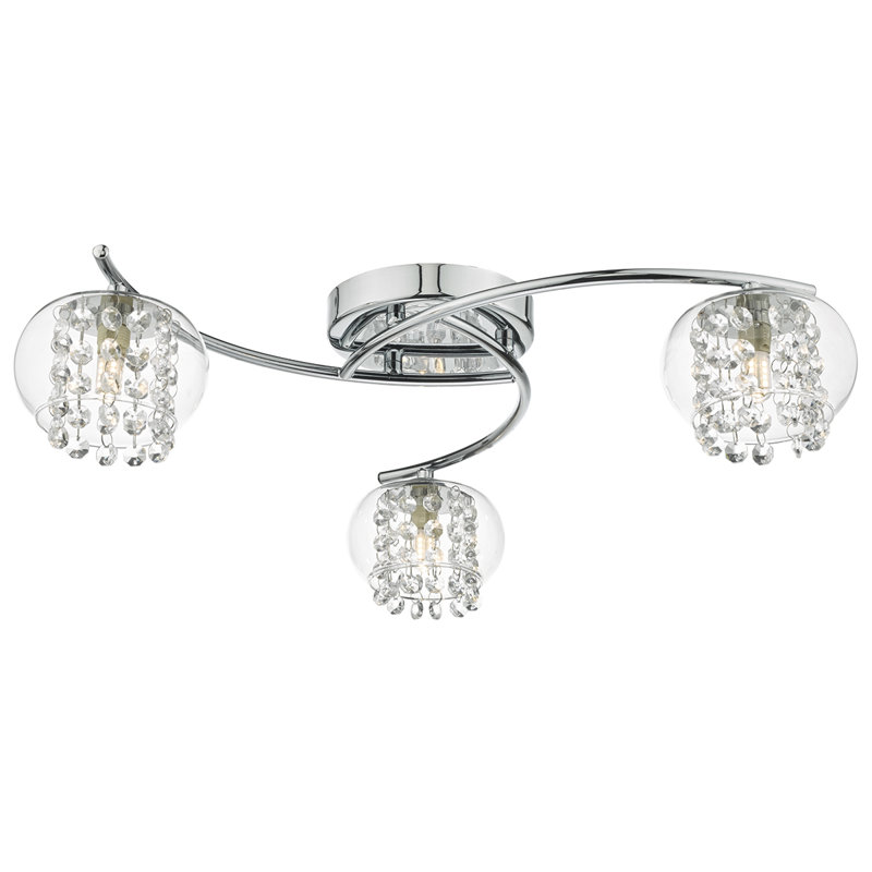 Macsen Glass Semi Flush Mount