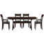 Ensemble de salle à manger extensible en bois massif 5 pièces Sarah-16804974-16804999