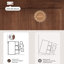 Armoire d'appoint en noyer massif