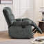 Fauteuil inclinable manuel rembourré en microfibre de 39,4 po Kingstin-1908541790
