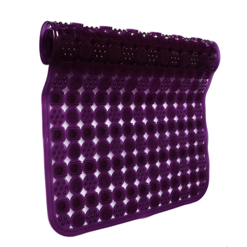 Aaleigha Non-Slip Shower Mat, Purple