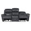 Aous Upholstered 89'' Power Reclining Sofa