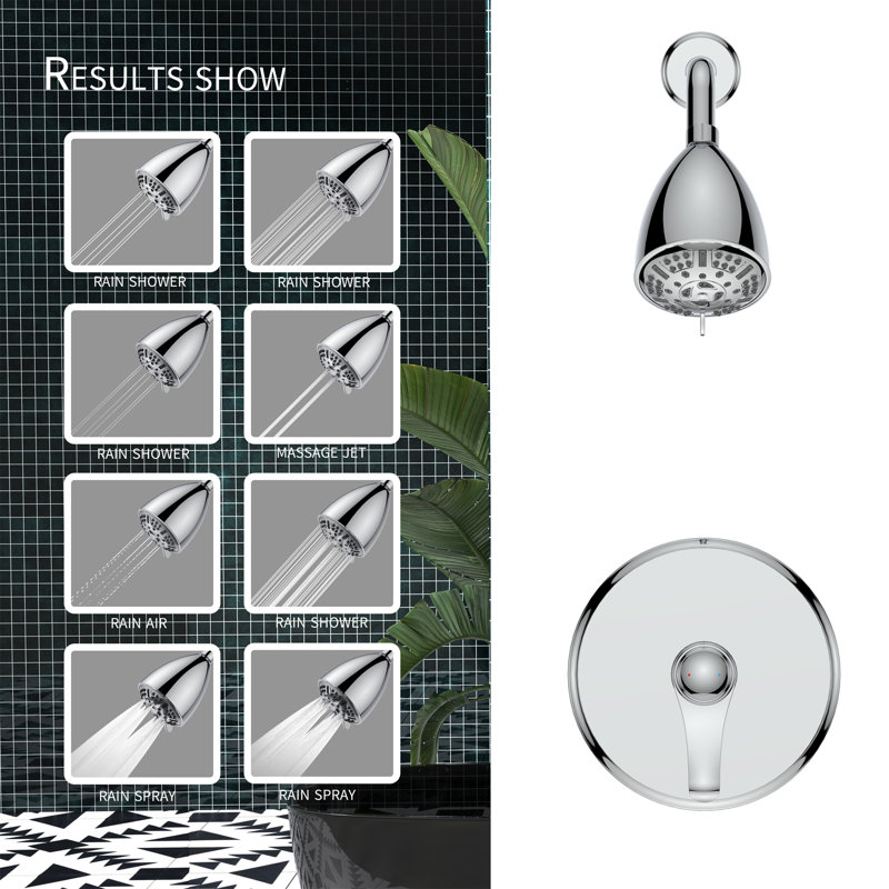 Système de douche complet, Chrome