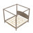 CaNopy Platform Bed with Headboard and Support Legs-235089449-235089457