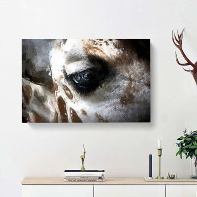 Face of a Giraffe - Wrapped Canvas