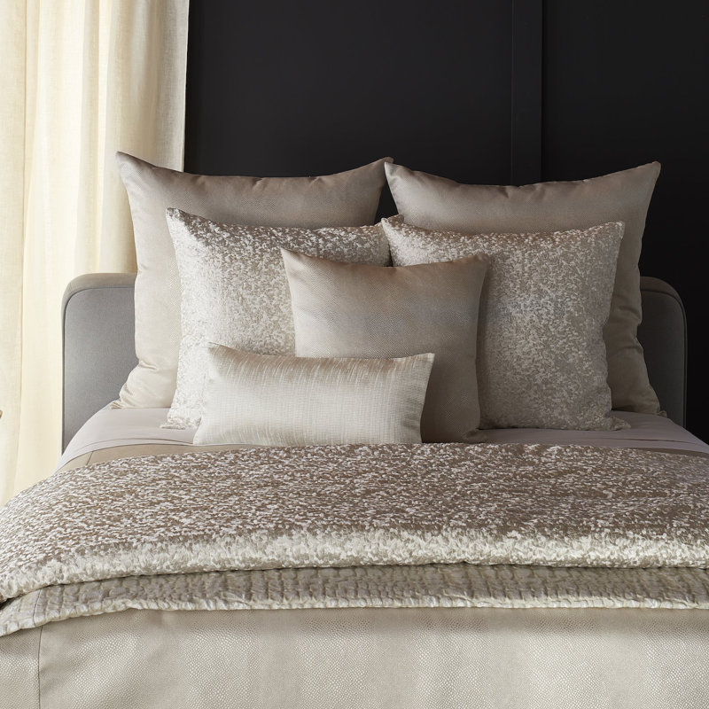 Diamond Dust Embroidered Pillow, 20"H x 20"W