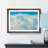 The Crisp Clouds in Abstract - Picture Frame Graphic Art Print-55737533-55737535