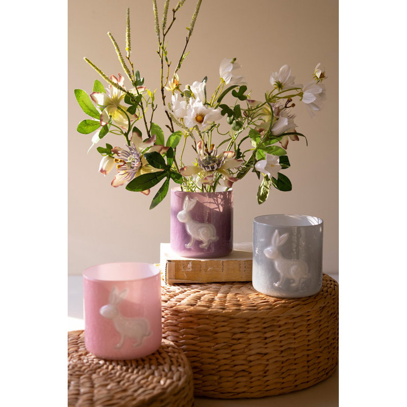 Ensemble de 3 vases en verre Kalaou Playful