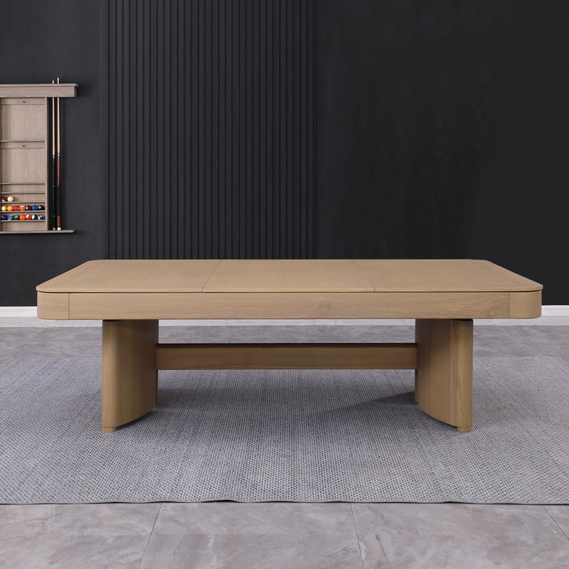 Axis Ash Slate Pool Table with Optional Dining Top, Charcoal, 8ft:31.69"H x 103.03"W x 59.02"D, Yes
