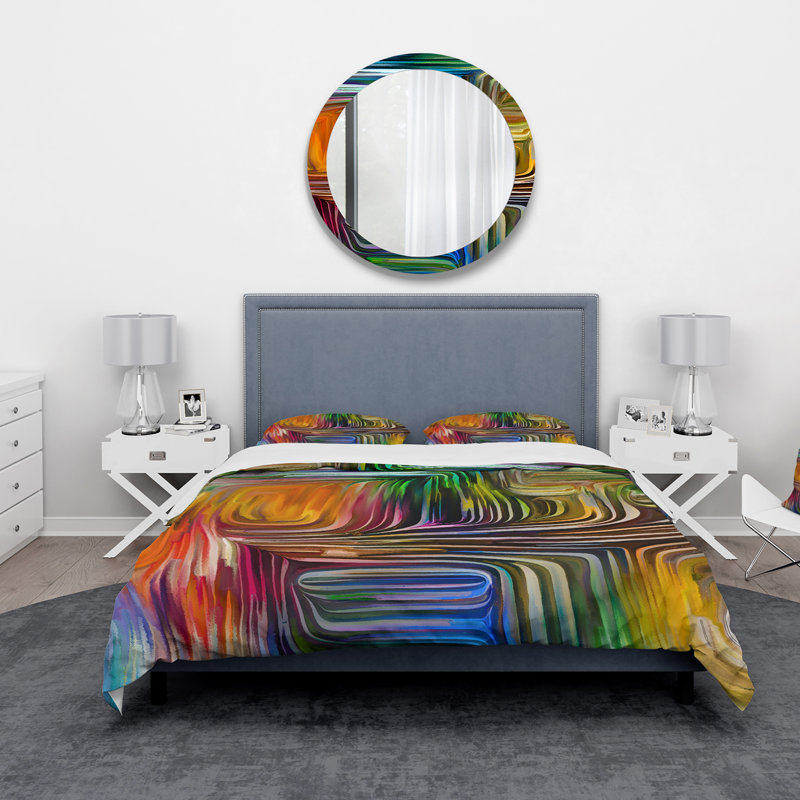 Color Fusion III - Ensemble de housse de couette moderne - Microfibre de polyester