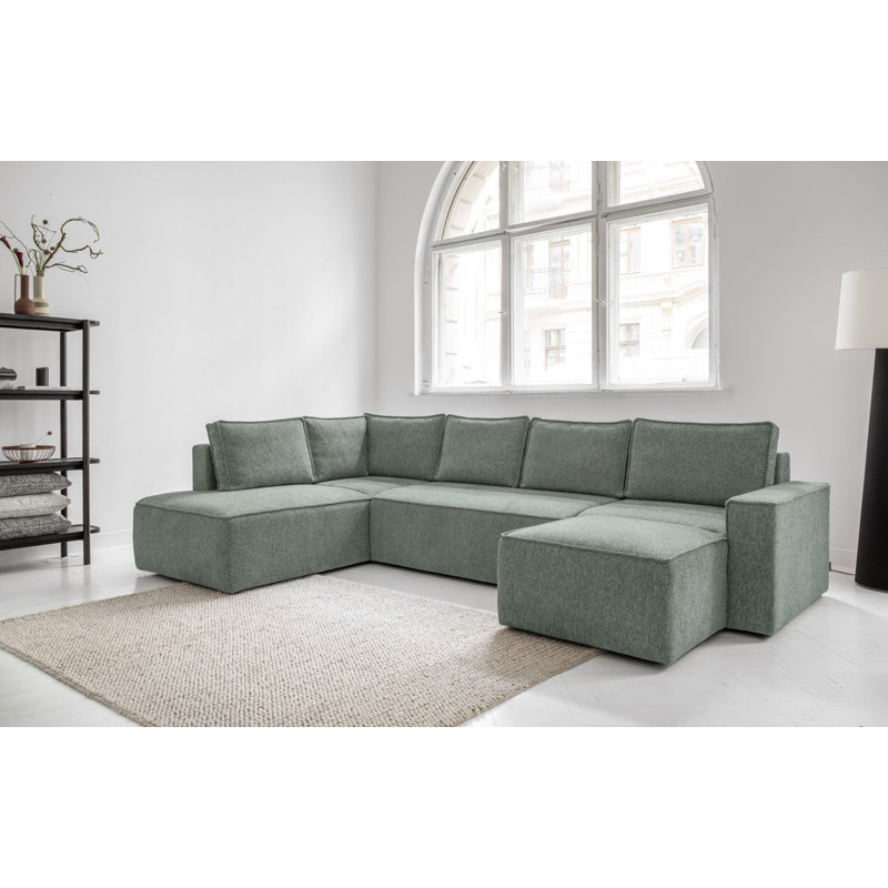 Brave Dave 8 Seater Corner Sofa , Aqua Green