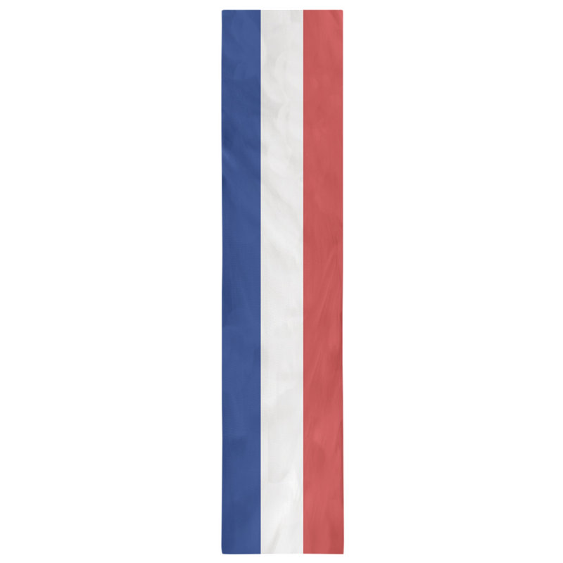 Chemin de table Seattle, 72 po x 16 po, Bleu / blanc / rouge, Chicago