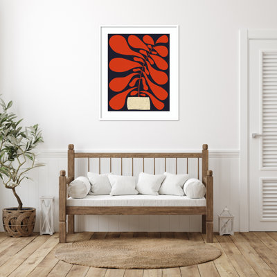 Lazy Plant No 1 by Alisa Galitsyna Wood Framed Wall Art Print