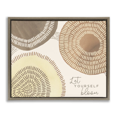 «Let Yourself Bloom Boho Floater», art mural sur toile par Jetty Home, LLC