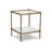 Broadhurst Glass Top End Table