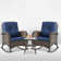 Gaetanino Wicker Rattan Outdoor Rocking Chair Set with Side Table (2 chairs and 1 side table)
