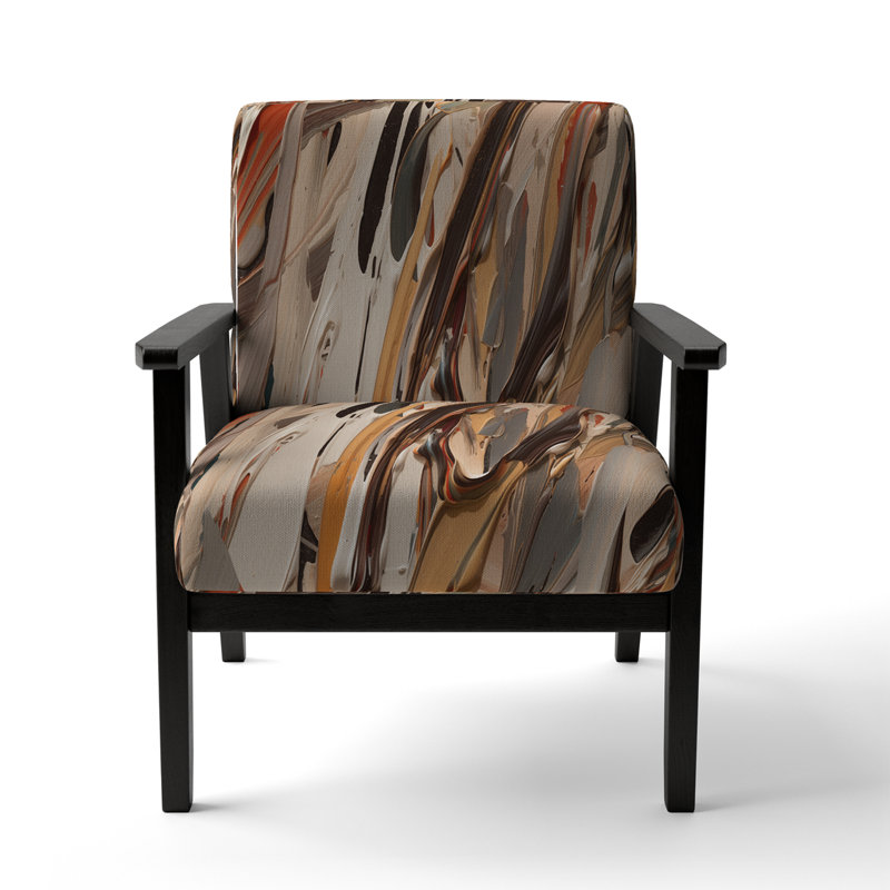 Fauteuil rembourré Terracotta Bliss Texture Abstract VI