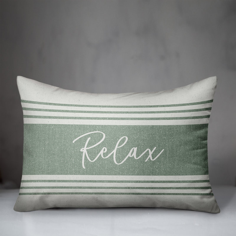 Housse et insert de coussin pour l'extérieur Relax Linen 20, Vert