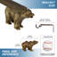 Tringle à rideaux simple ajustable Oren Bear-21786368-21786373