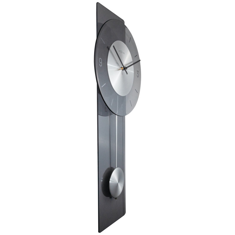 Eleanor Glass Wall Clock, Gray