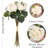 2 Bouquets Roses Artificial Flowers Dried Roses With Stems Vintage Flowers Artificial Roses Fake Flowers For Wedding Bridal Shower Decorations-1231059903