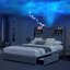 Cadre de lit grand Galaxy Aurora avec projecteur étoile, 2 tiroirs de rangement et grande tête de lit à oreilles Galaxy-1488875251-1488875249