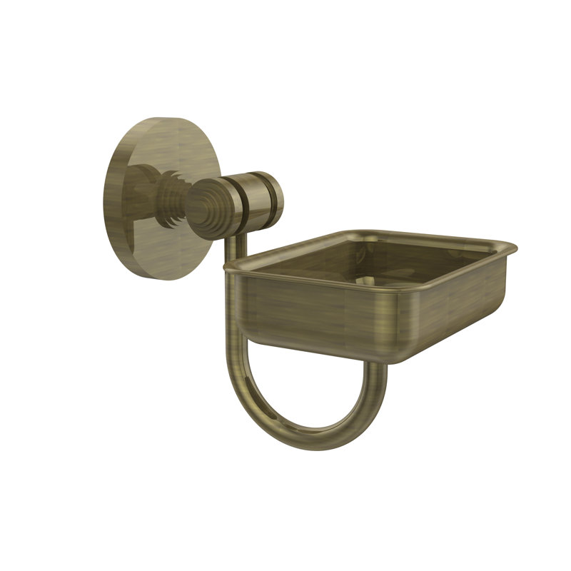Trond Soap Dish, Antique Brass